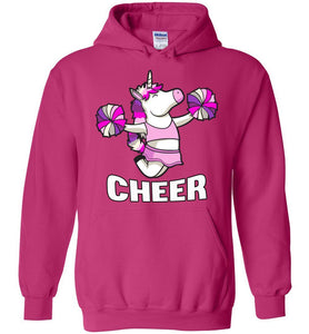 Unicorn Cheer Hoodies pink