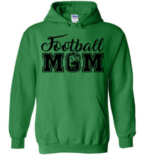 Load image into Gallery viewer, Football Mom Hoodies With Football Player green