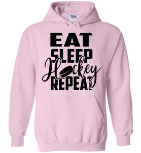 Eat Sleep Hockey Repeat pink