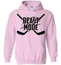 Load image into Gallery viewer, Beast Mode Hockey Hoodie pink 