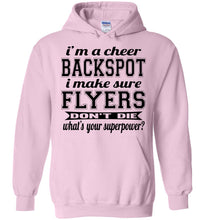 Load image into Gallery viewer, I&#39;m A Cheer Backspot Funny Cheer Backspot Hoodies light pink