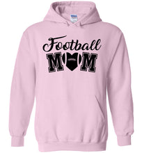 Load image into Gallery viewer, Football Mom Hoodies With Football Heart pink