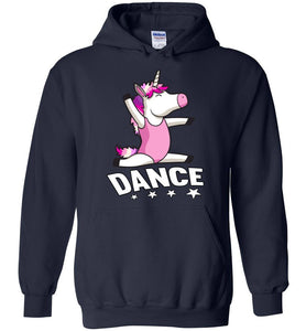 Unicorn Dance Hoodies For Girls navy