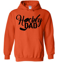 Load image into Gallery viewer, Hockey Dad Hoodie orange