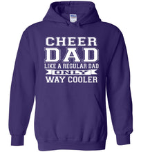 Load image into Gallery viewer, Cheer Dad Hoodie, Cheer Dad Like A Regular Dad Only Way Cooler purple