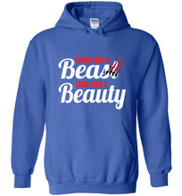 Load image into Gallery viewer, Train Like A Beast Look Like A Beauty Gymnastics Hoodie | Cheer Hoodie | Dance Hoodie royal