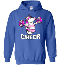 Load image into Gallery viewer, Unicorn Cheer Hoodies royal