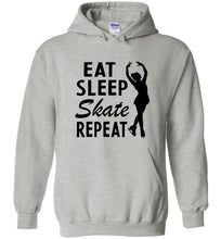 Load image into Gallery viewer, Eat Sleep Skate Repeat Figure Skating Hoodie