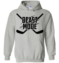 Load image into Gallery viewer, Beast Mode Hockey Hoodie gray