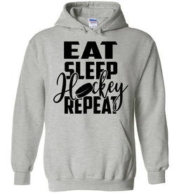 Eat Sleep Hockey Repeat gray