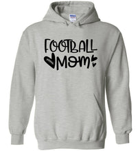 Load image into Gallery viewer, Cute Personalized Football Mom Hoodies gray