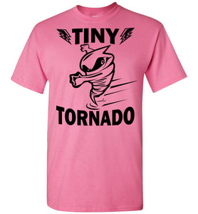 Tiny Tornado Funny Kids Shirts youth pink