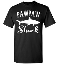 Load image into Gallery viewer, Pawpaw Shark Shirt black