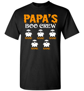 Papa's Boo Crew Papa Halloween Shirt gildan