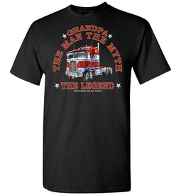 Grandpa The Man The Myth The Legend Trucker Shirt black