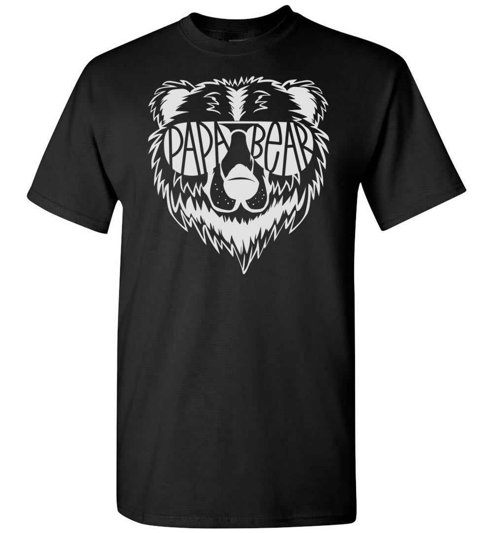 Papa Bear T Shirt black
