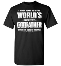 Load image into Gallery viewer, World&#39;s Greatest Godfather Shirt black