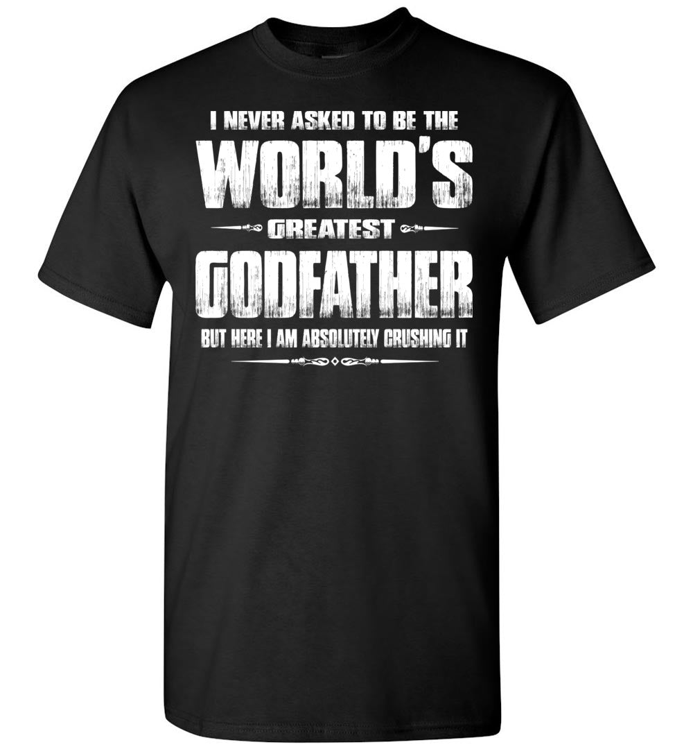 World's Greatest Godfather Shirt black