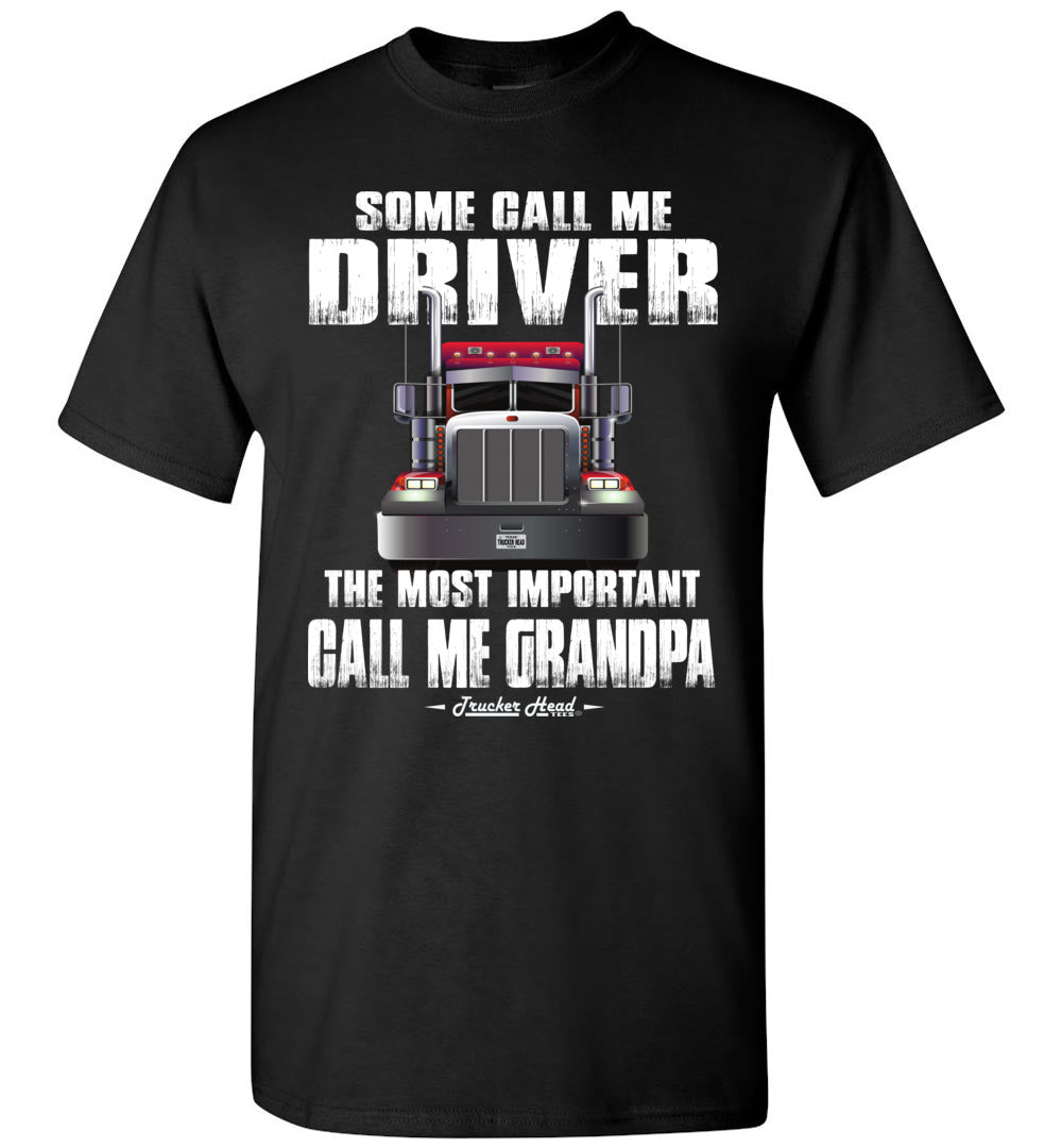 Some Call Me Driver Trucker Grandpa Shirt black