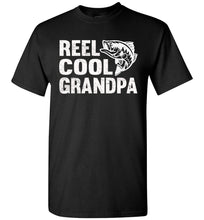Load image into Gallery viewer, Reel Cool Grandpa Fishing Shirt black