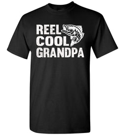 Bass Fish Reel Cool Grandpa Fathers Day Gift' Unisex Baseball T