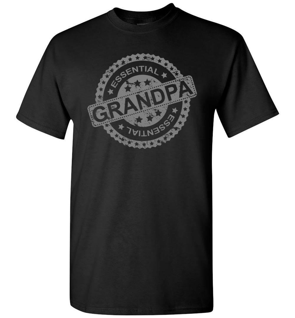 Essential Grandpa T Shirts black