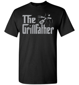 The Grillfather Grill Dad Shirt black