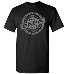Essential Papa T Shirts black