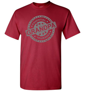 Essential Grandpa T Shirts red