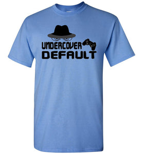 Undercover Default Funny Gamer T Shirts blue