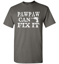 Load image into Gallery viewer, PawPaw Can Fix It Pawpaw T Shirts charcoal