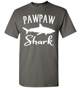 Pawpaw Shark Shirt charcoal