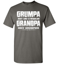 Load image into Gallery viewer, Grumpa Funny Grandpa Shirts | Grandpa Gag Gifts charcoal
