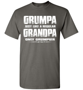 Grumpa Funny Grandpa Shirts | Grandpa Gag Gifts charcoal