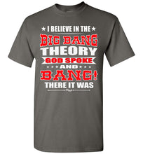 Load image into Gallery viewer, Big Bang Theory Funny Christian Shirts, Creation T Shirt charcoal