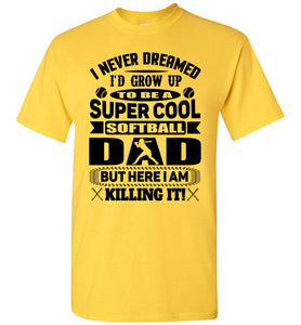 Super Cool Softball Dad Shirts daisy 