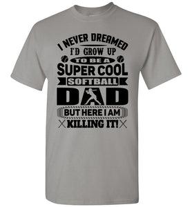 Super Cool Softball Dad Shirts gravel