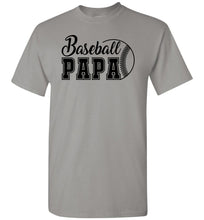 Load image into Gallery viewer, Baseball Papa Shirt gravel