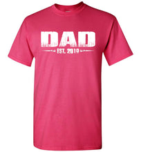 Load image into Gallery viewer, Dad EST. 2019 New Dad T-Shirts pink