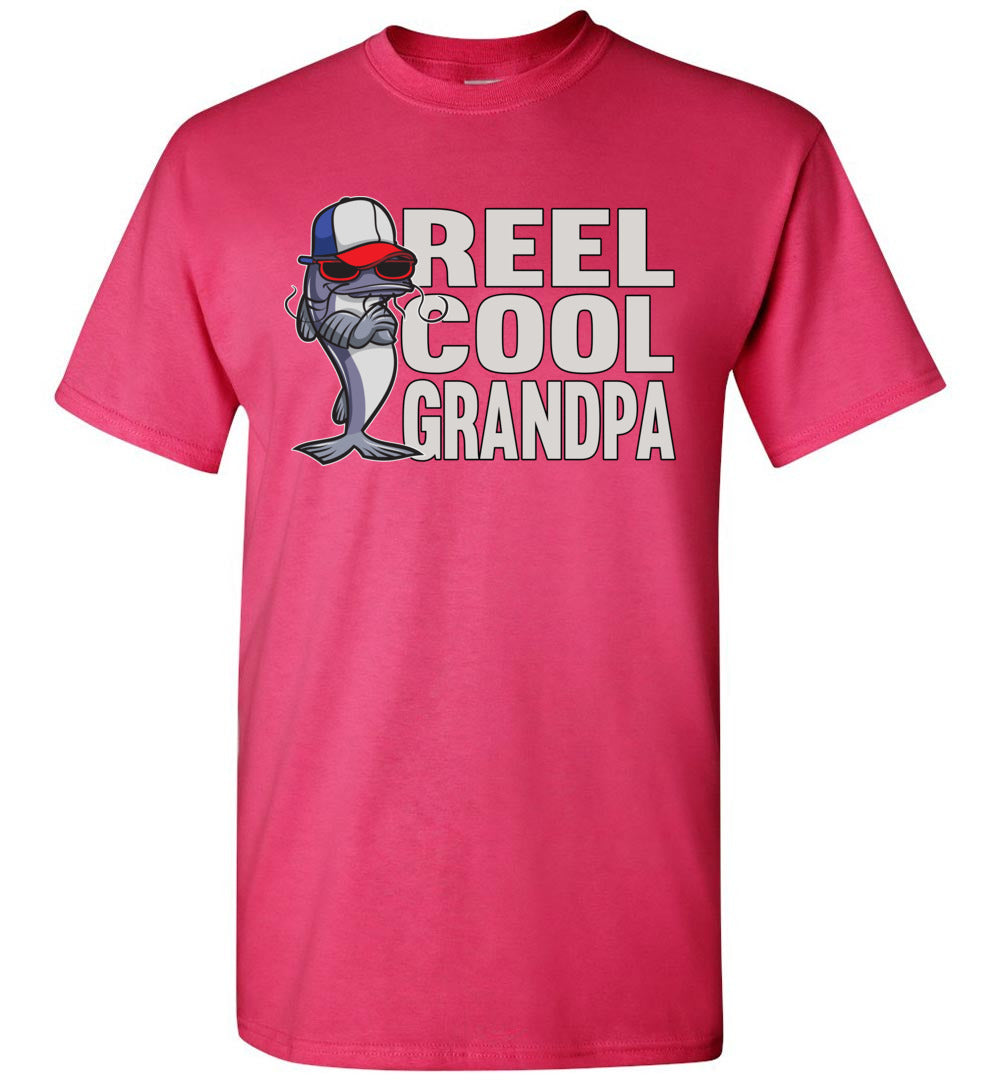 Reel Cool Grandpa Fishing Shirt | That's A Cool Tee Heliconia / XL