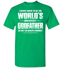 Load image into Gallery viewer, World&#39;s Greatest Godfather Shirt green