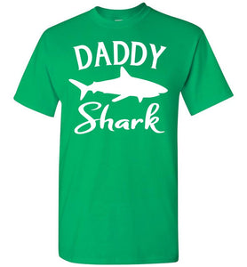 Daddy Shark Shirt green