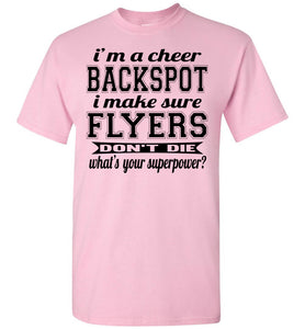 I'm A Backspot Funny Cheer Backspot Shirts youth pink