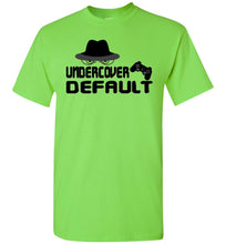 Load image into Gallery viewer, Undercover Default Funny Gamer T Shirts lime green