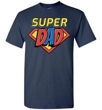 Load image into Gallery viewer, Super Dad T Shirt navy