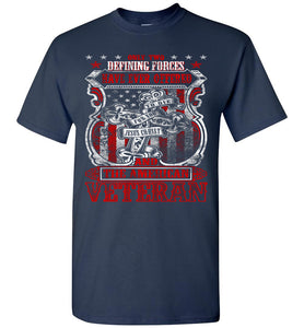 Jesus Christ And The American Veteran T Shirt navy