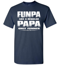 Load image into Gallery viewer, Funpa Funny Papa Shirts navy