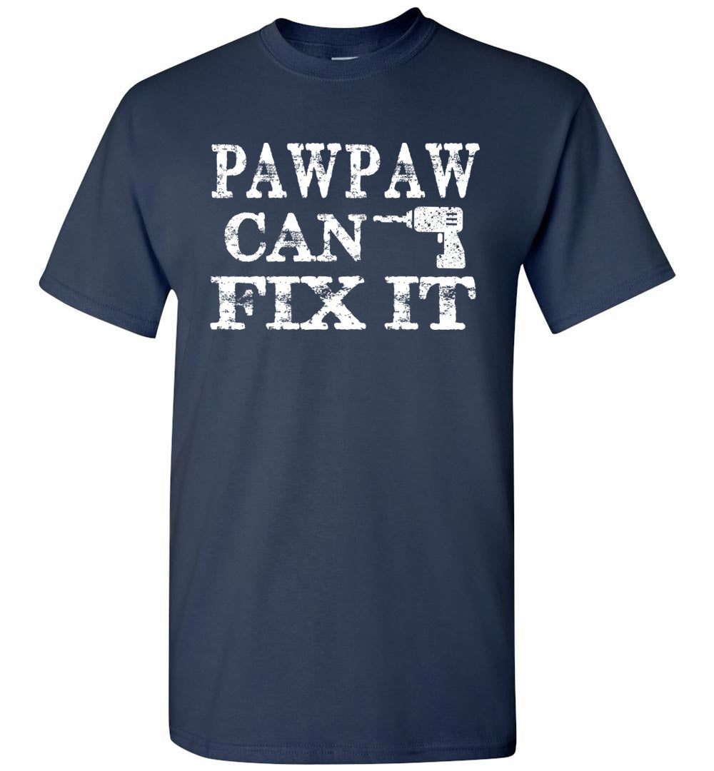 PawPaw Can Fix It Pawpaw T Shirts navy