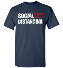 Load image into Gallery viewer, Socialism Distancing T-Shirts navy