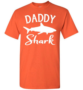 Daddy Shark Shirt orange
